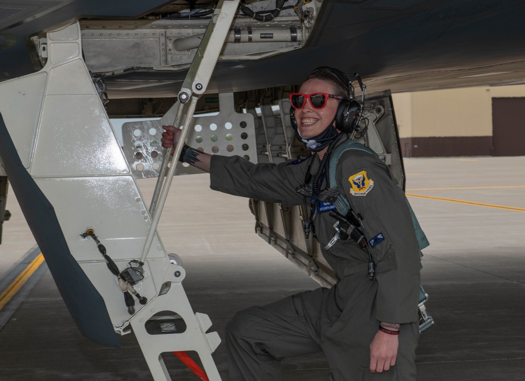 It only takes blood, sweat, tears: First female crew chief flies in B-2 Spirit