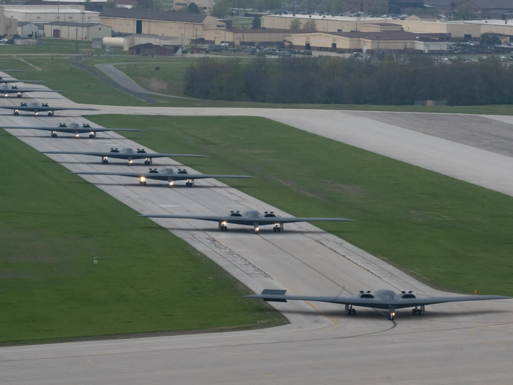 More than half of the USAF B-2 stealth bombers just staged a mass fly-off