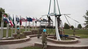 Team Whiteman bands together, restores B-2 Spirit static display
